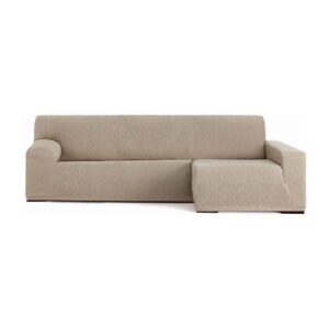 Copridivano Troya elastico penisola destra beige bracciolo lungo 250/310